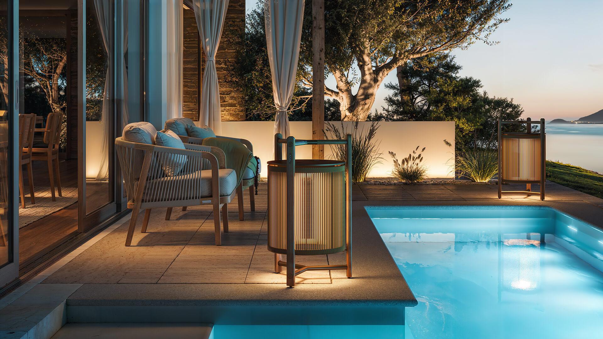 BOVER lampadaire pour extérieur KANDO P/76/R OUTDOOR