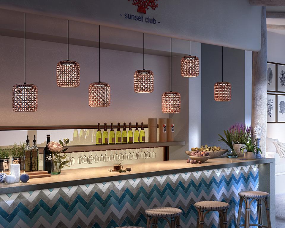 BOVER lampe à suspension pour extérieur NANS S/21 OUTDOOR