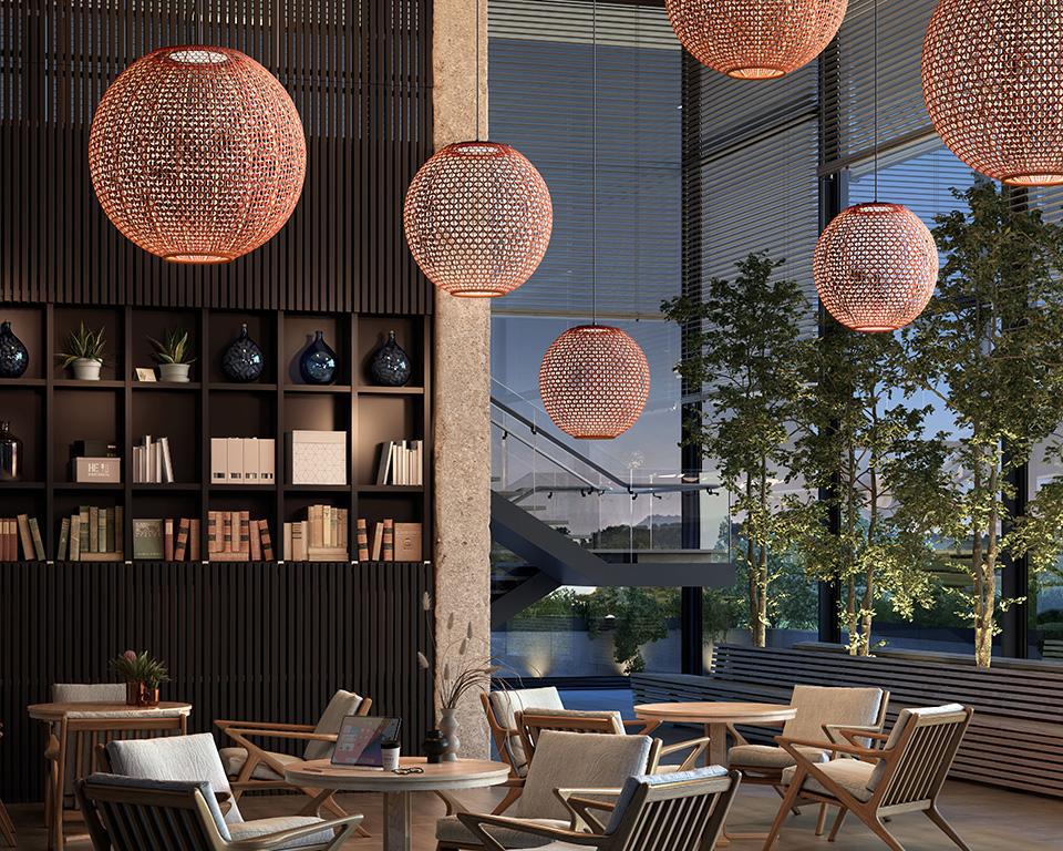 BOVER lampe à suspension pour extérieur NANS SPHERE S/80 OUTDOOR