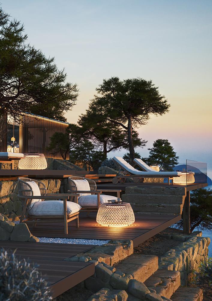 BOVER lampe de table NANS BAG/38/R OUTDOOR