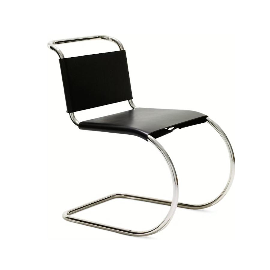 KNOLL chaise sans accoudoirs MR recouverte de cuir