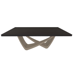 BONTEMPI table fixe rectangulaire avec structure sable BACH 53.80 200x100 cm