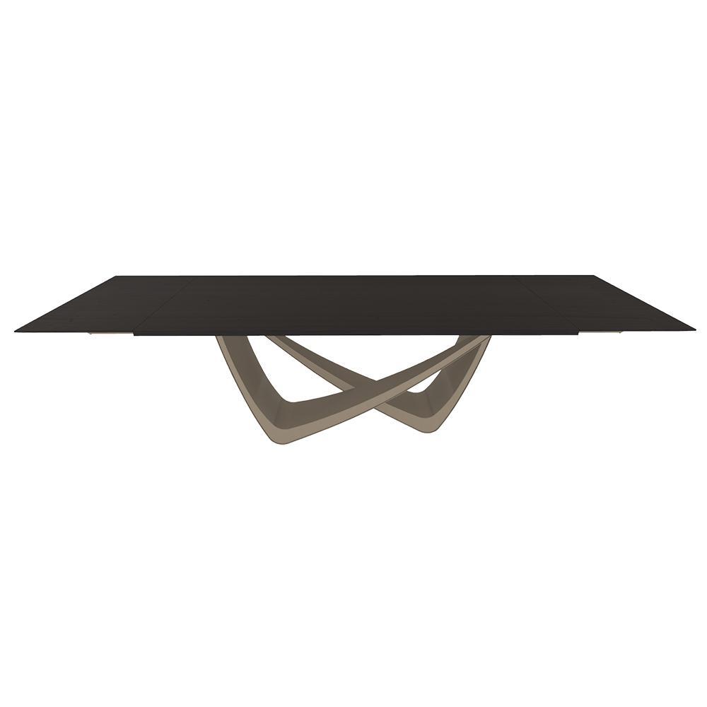 BONTEMPI table extensible rectangulaire avec structure sable BACH 53.85 290/240/190x100 cm