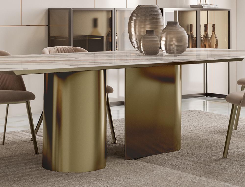 BONTEMPI table extensible rectangulaire KIMONO 54.06 240/200/160x100 cm