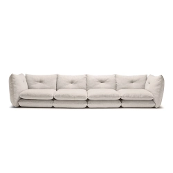 KNOLL canapé à 4 places PILLO en tissu Cat. C Haven Sand