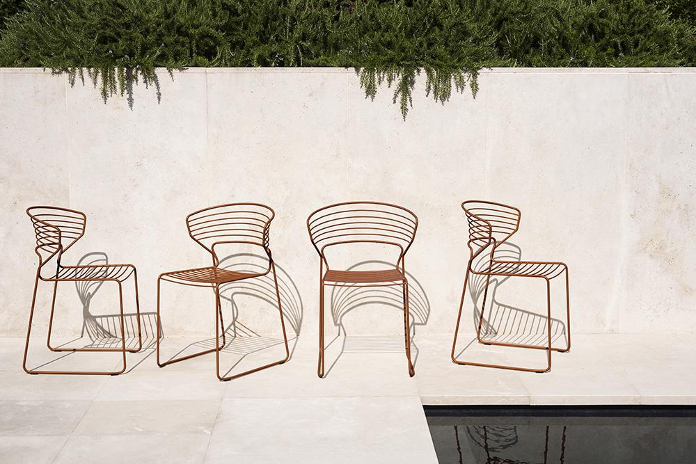 DESALTO chaise pour l'extérieur KOKI WIRE