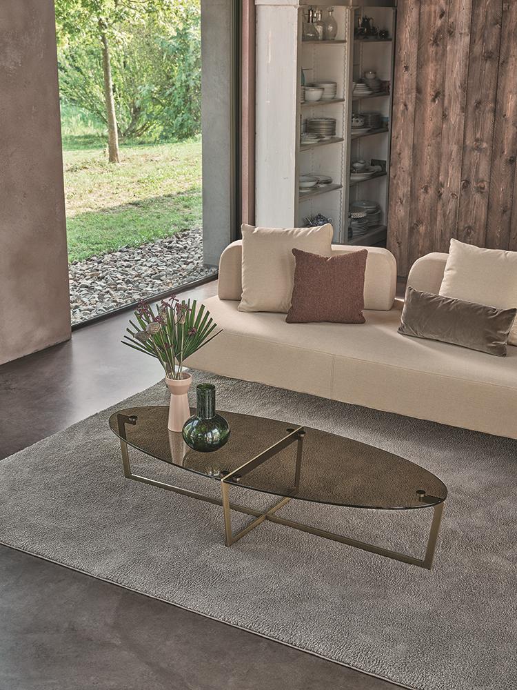 BONTEMPI table basse CROSS 08.25 150x60 cm