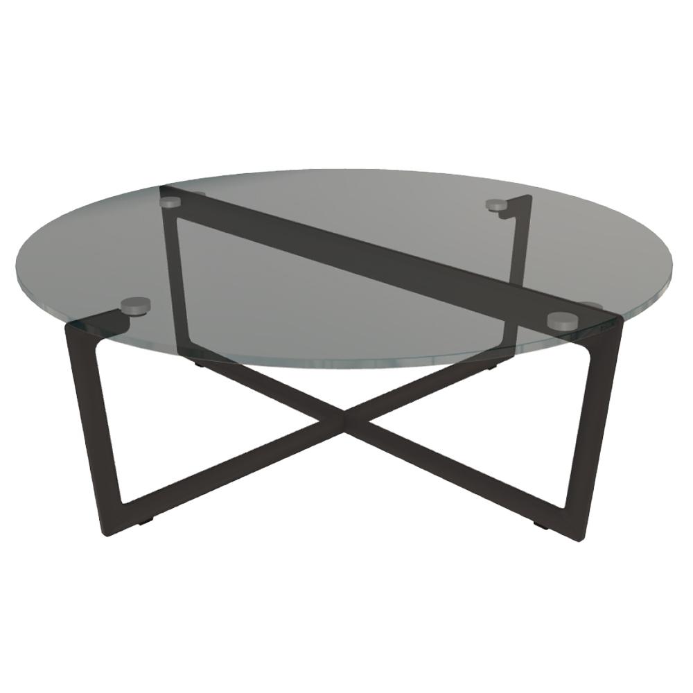 BONTEMPI table basse ronde CROSS 08.24 Ø 90x30,5 cm