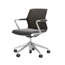 VITRA chaise de bureau avec base à 5 branches sur roulettes UNIX CHAIR SILK MESH