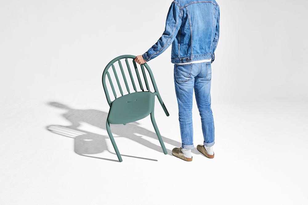 FATBOY set de 4 chaises d'extérieur sans accoudoirs FRED'S CHAIR