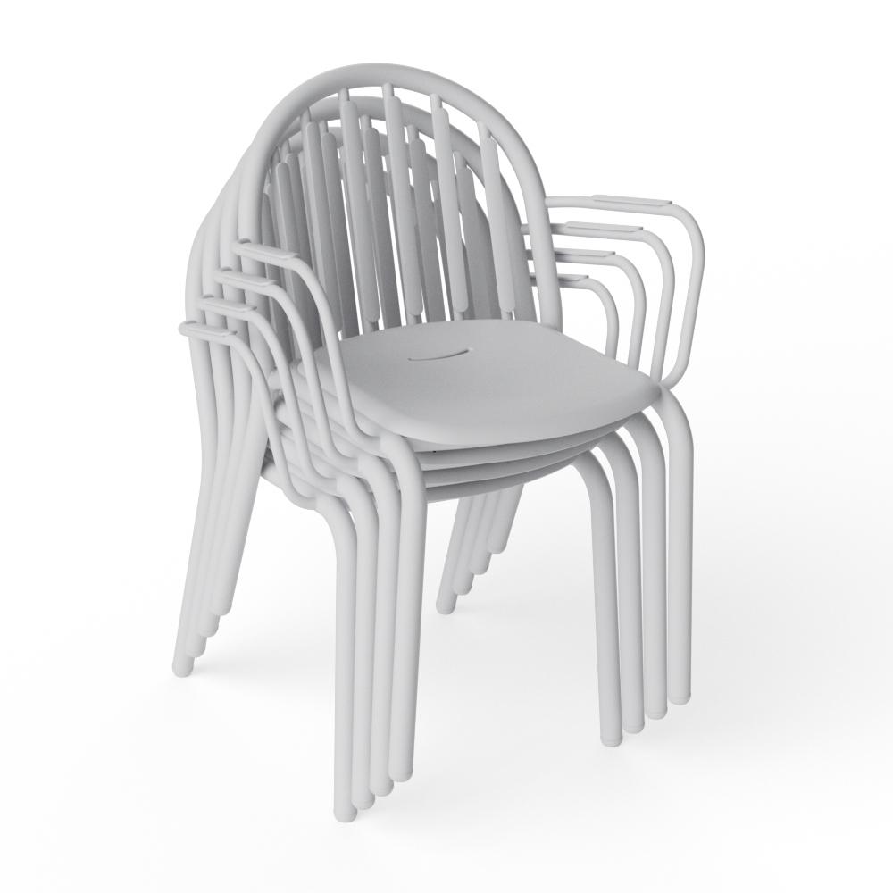 FATBOY set de 4 chaises d'extérieur avec accoudoirs FRED'S ARMCHAIR