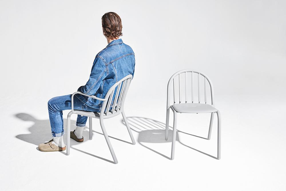 FATBOY set de 4 chaises d'extérieur avec accoudoirs FRED'S ARMCHAIR