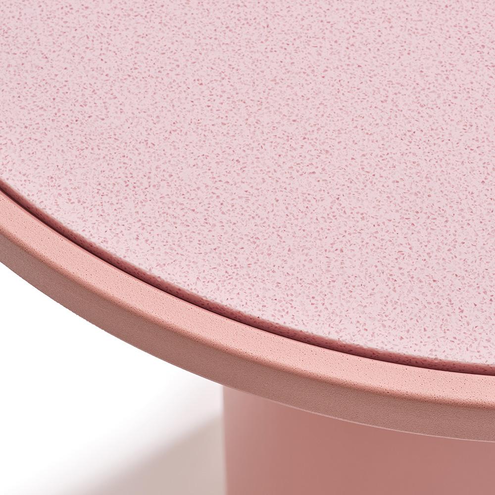 QEEBOO table haute pour l'intérieur et l'extérieur TOTO avec plateau en Durat Ø 70 cm