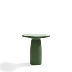 QEEBOO table pour l'intérieur et l'extérieur TOTO avec plateau en verre Ø 70 cm