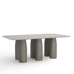 QEEBOO table rectangulaire pour l'intérieur et l'extérieur TOTO avec plateau en HPL