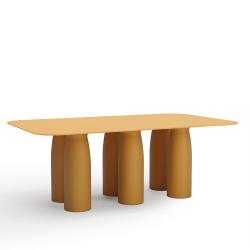 QEEBOO table rectangulaire pour l'intérieur et l'extérieur TOTO avec plateau en HPL