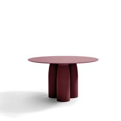 QEEBOO table ronde pour l'intérieur et l'extérieur TOTO avec plateau en HPL