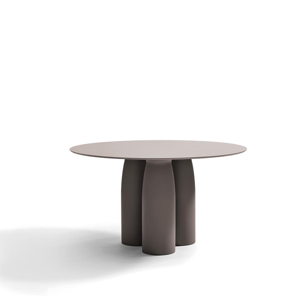 QEEBOO table ronde pour l'intérieur et l'extérieur TOTO avec plateau en HPL