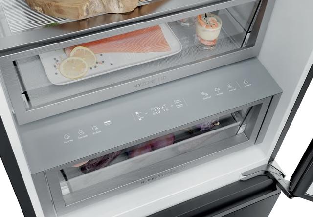 HAIER réfrigérateur combiné à pose libre CST9619DNGBW No Frost Classe D