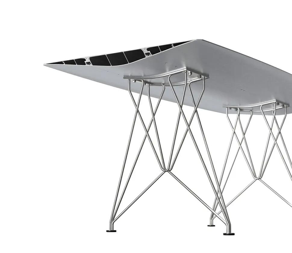 BD BARCELONA DESIGN table TABLE B STAINLESS STEEL LEGS
