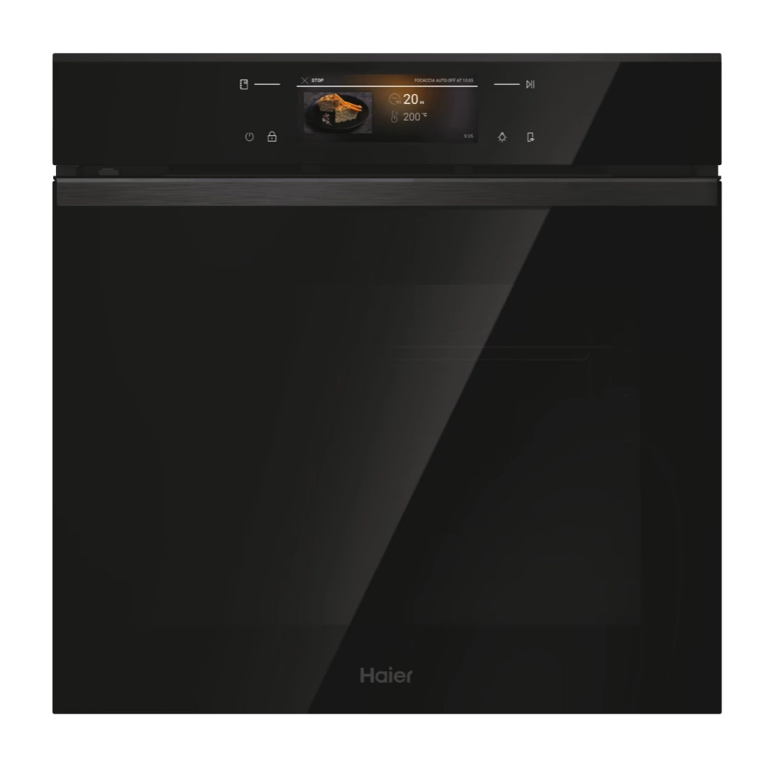HAIER four électrique H6 ID68M5YTB pyrolytique 78 litres Noir Classe A++