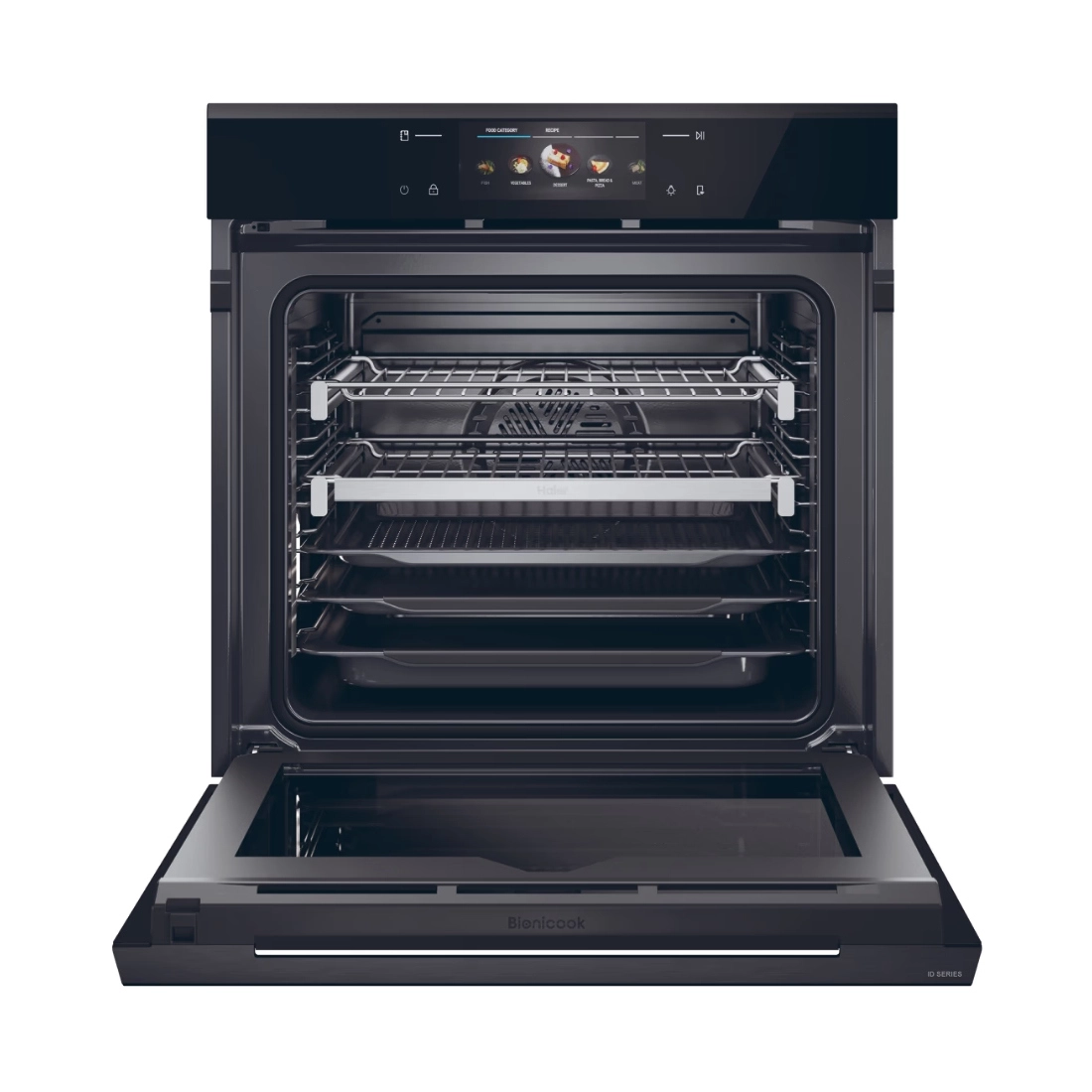 HAIER four électrique H6 ID68M5YTB pyrolytique 78 litres Noir Classe A++