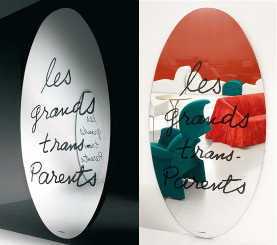 CASSINA miroir murale LES GRANDS TRANS-PARENTES