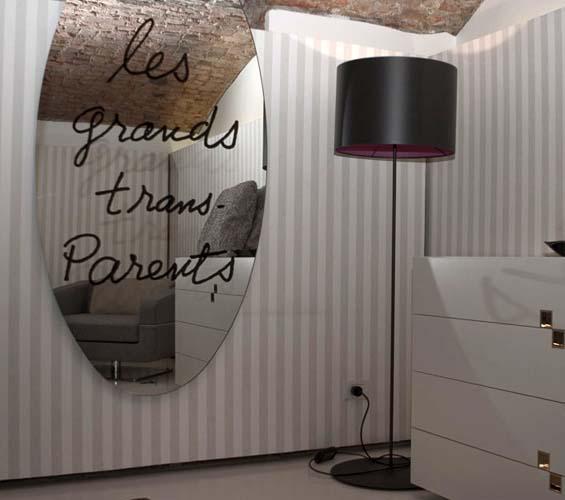 CASSINA miroir murale LES GRANDS TRANS-PARENTES