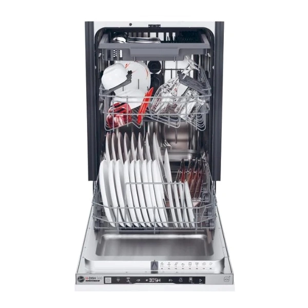 HOOVER lave-vaisselle encastrable HS6B2S1PTA 45 cm, 16 couverts, commande à distance via App hOn, classe C