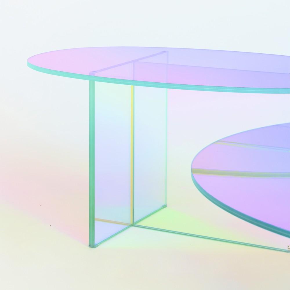 GLAS ITALIA table basse SHIMMER