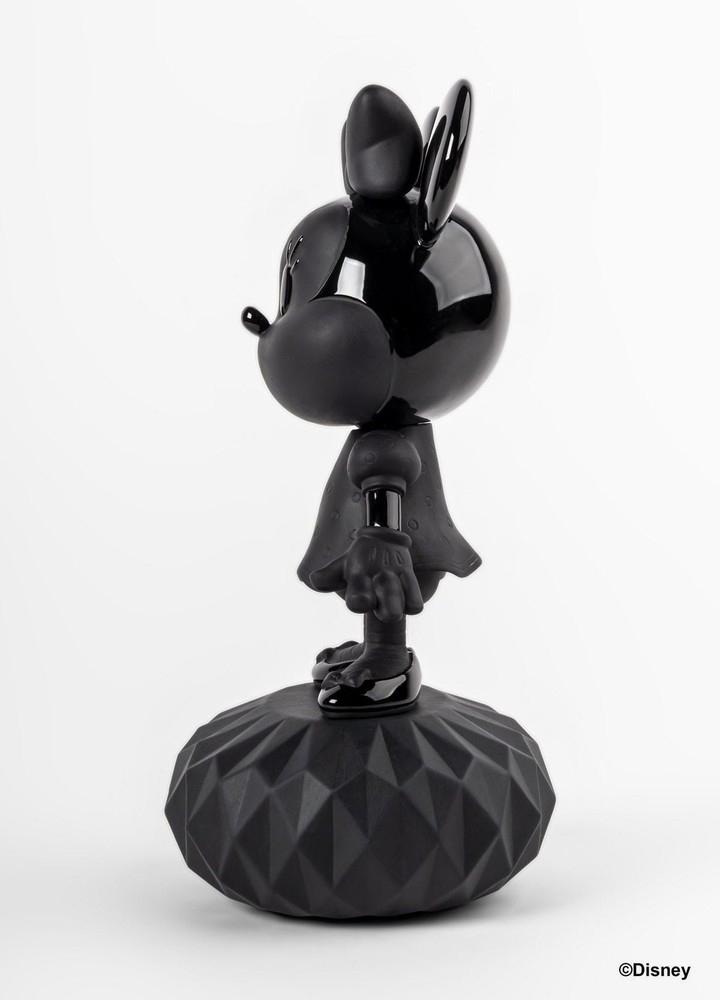 LLADRÓ objet décoratif MINNIE TOTAL BLACK Disney Collection