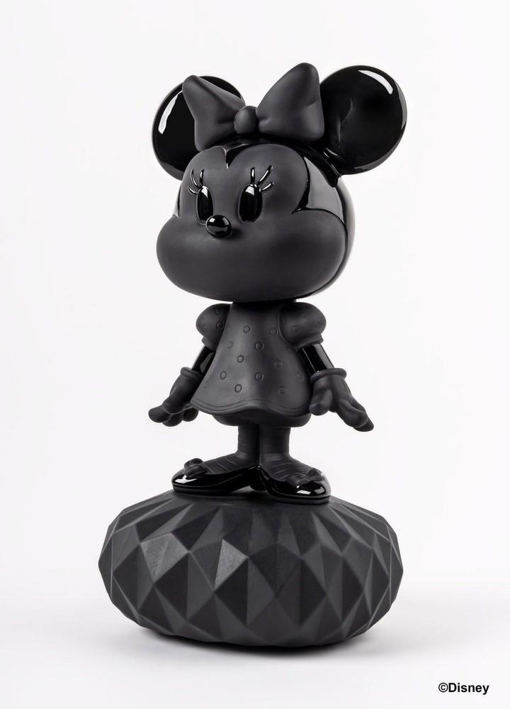 LLADRÓ objet décoratif MINNIE TOTAL BLACK Disney Collection