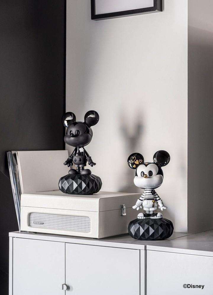 LLADRÓ objet décoratif MICKEY TOTAL BLACK Disney Collection