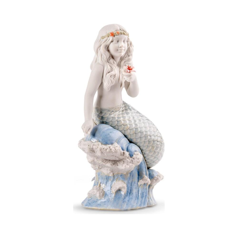 LLADRÓ objet décoratif PETITE SIRÈNE DE L'OCÉAN