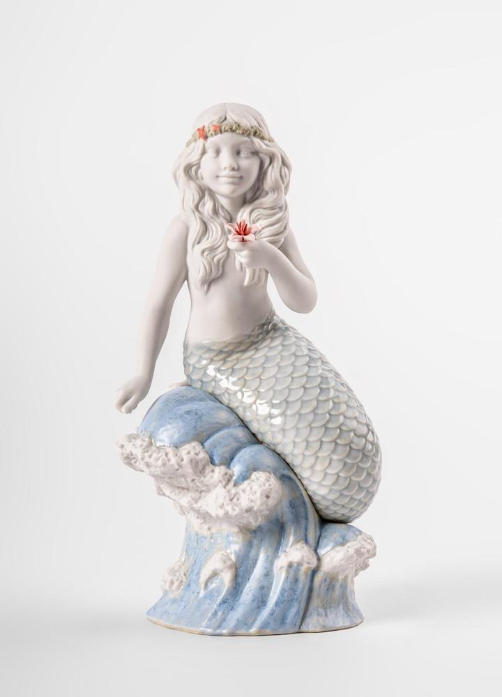 LLADRÓ objet décoratif PETITE SIRÈNE DE L'OCÉAN