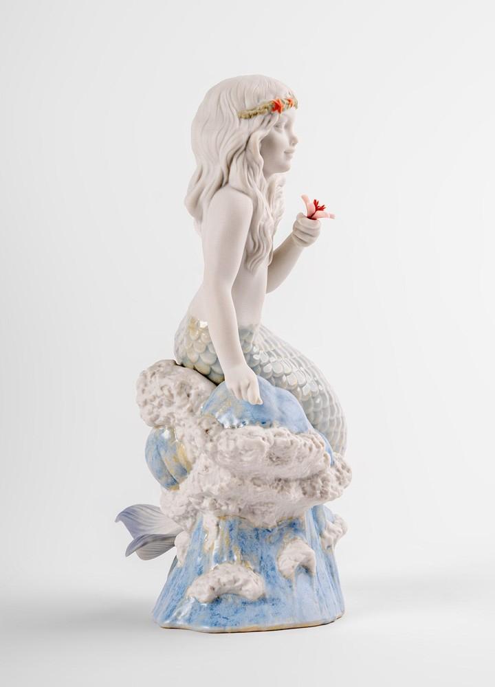 LLADRÓ objet décoratif PETITE SIRÈNE DE L'OCÉAN