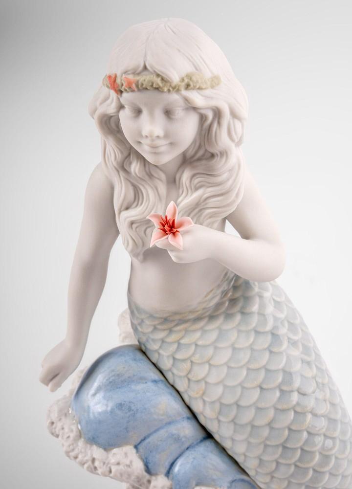LLADRÓ objet décoratif PETITE SIRÈNE DE L'OCÉAN
